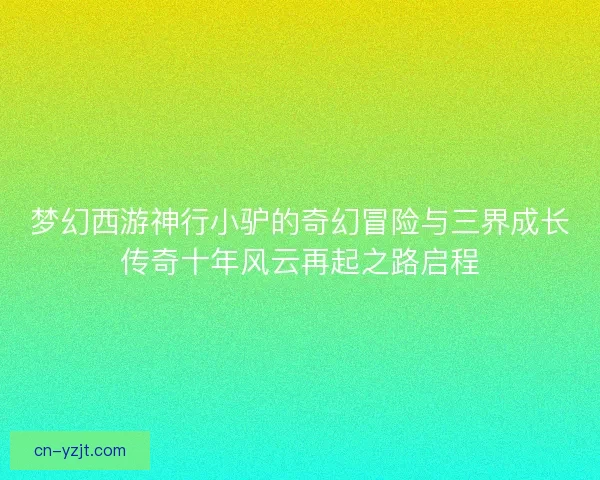 梦幻西游神行小驴的奇幻冒险与三界成长传奇十年风云再起之路启程 梦幻西游神行小驴的奇幻冒险与三界成长传奇十年风云再起之路启程